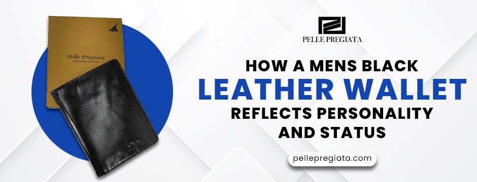 Mens Black Leather Wallet