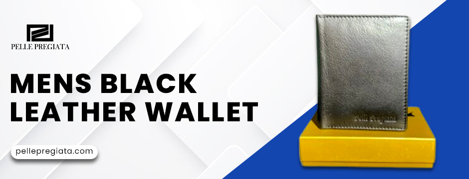 Mens Black Leather Wallet