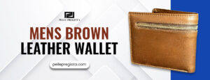 mens brown leather wallet