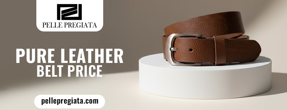 pure leather belt price